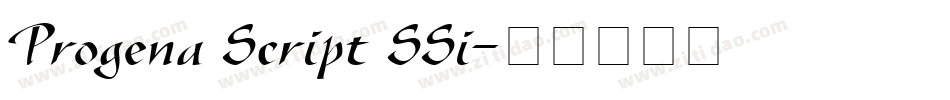 Progena Script SSi字体转换